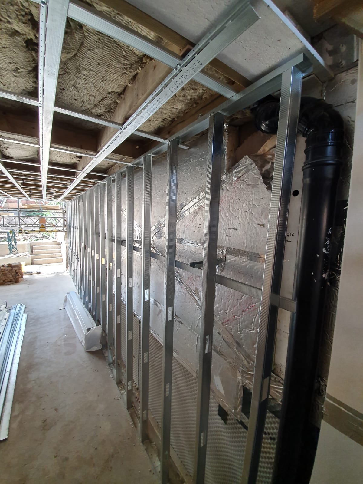 photo of structural steelwork done by bns groundwork London